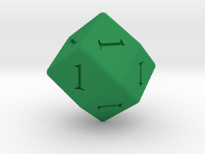 Enormous All Ones D12 (rhombic) in Green Smooth Versatile Plastic
