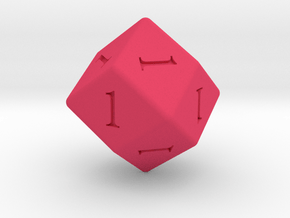 Enormous All Ones D12 (rhombic) in Pink Smooth Versatile Plastic