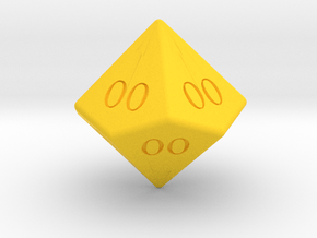 Enormous All Ones D10 (tens) in Yellow Smooth Versatile Plastic