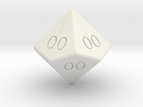 Enormous All Ones D10 (tens) in White Natural TPE (SLS)