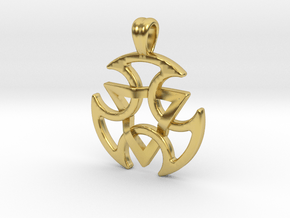 Interlaced in Polished Brass