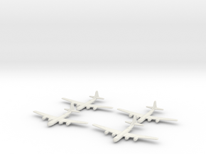 B-29-Superfortress-X4 Global War Scale in White Natural Versatile Plastic