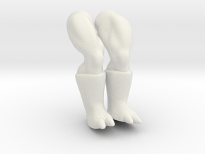 Beak-Or Legs VINTAGE in White Natural Versatile Plastic