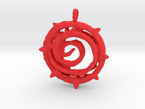 Magic spirit spiralling  in Red Processed Versatile Plastic: 28mm