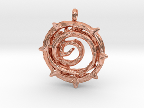 Magic spirit spiralling  in Natural Copper: 28mm