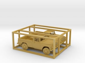 1/160 1965 IH Single Cab PickUp 2 Car Set Kit in Tan Fine Detail Plastic