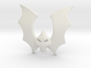 Horde Bat Emblem Classics in White Natural Versatile Plastic