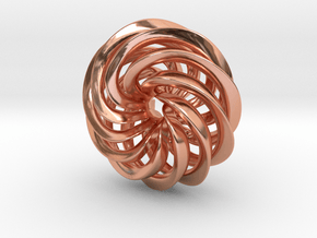 25mm HOLOS Amulet Sculpture in Polished Copper