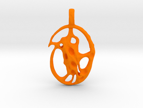 Etherium pendant magic series  in Orange Smooth Versatile Plastic: Medium