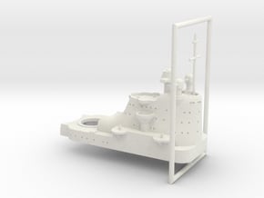 1/600 HMS Beatty Rear Superstructure in White Natural Versatile Plastic