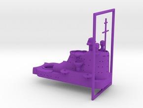 1/600 HMS Beatty Rear Superstructure in Purple Smooth Versatile Plastic