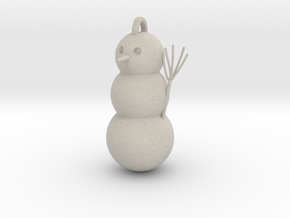 Geometric Snowman 01 in Natural Sandstone