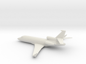 Dassault Falcon 900LX (w/o landing gears) in White Natural Versatile Plastic: 6mm