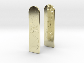 Hoverboards Pendants in 14k Gold Plated Brass