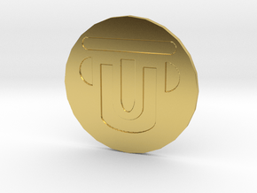 TravelMoh Logo Coin in Polished Brass