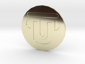 TravelMoh Logo Coin in 14k Gold Plated Brass