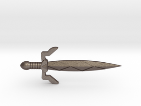 Gilded Sword in Polished Bronzed Silver Steel