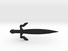 Gilded Sword in Black Natural Versatile Plastic