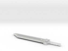 TF Weapon Buster Sword for Deluxe Class (PS1) in Clear Ultra Fine Detail Plastic