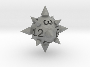 Morningstar D12 (rhombic) in Gray PA12: Small