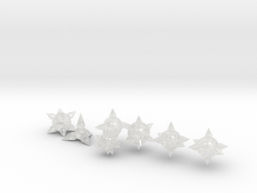Morningstar Set in Clear Ultra Fine Detail Plastic: Small