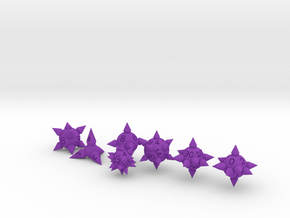 Morningstar Set in Purple Smooth Versatile Plastic: Small