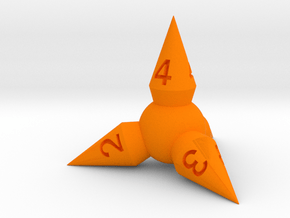 Morningstar D4 in Orange Smooth Versatile Plastic: Small