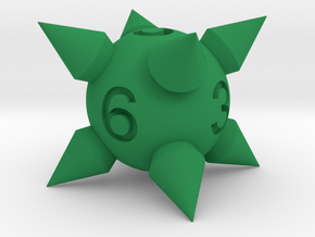 Morningstar D6 in Green Smooth Versatile Plastic: Small