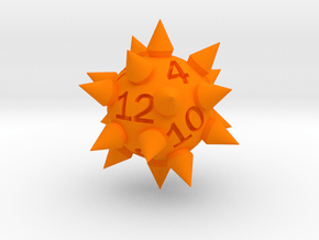 Morningstar D12 in Orange Smooth Versatile Plastic: Small