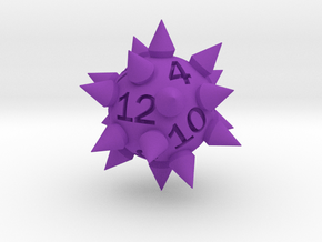 Morningstar D12 in Purple Smooth Versatile Plastic: Small