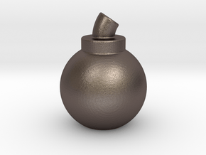 Bomb in Polished Bronzed Silver Steel