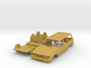 Volvo 945 Estate 1/120 in Tan Fine Detail Plastic