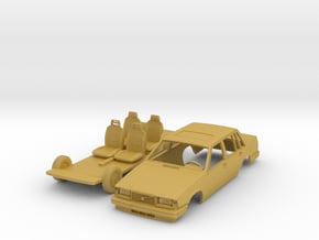 Volvo 740 Saloon 1/120 in Tan Fine Detail Plastic