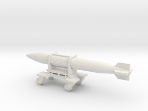 1/72 Scale B61-12 Bomb and Cart in White Natural Versatile Plastic
