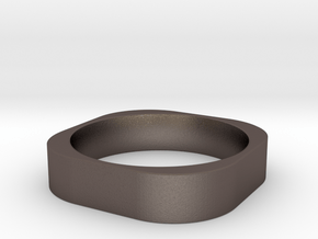 Bohan Ring Medium in Polished Bronzed Silver Steel