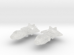 Krenim Scout 1/3788 Attack Wing x2 in Clear Ultra Fine Detail Plastic