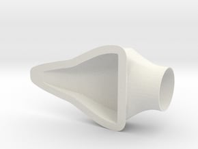 NACA Duct Medium round exit in White Natural Versatile Plastic