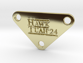 hawk_tuah in 18k Gold Plated Brass: Medium