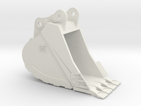 1/50 Cat 349F Trench Bucket in White Natural Versatile Plastic