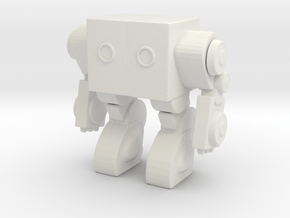 Robot 00409 Mech Robot in White Natural Versatile Plastic