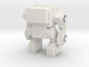 Robot 0039 Mech Robot in White Natural Versatile Plastic