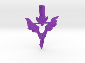 Air pendant  in Purple Processed Versatile Plastic: Medium