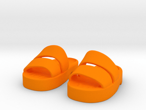 Sandals for Boudi in Orange Smooth Versatile Plastic