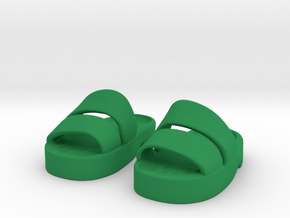 Sandals for Boudi in Green Smooth Versatile Plastic