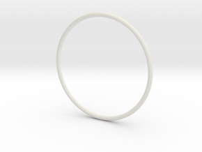 Slim simplicity bangle in White Natural Versatile Plastic