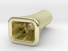 AFTERBURNER - 3D Printed Jet-Engine Chillum in 14k Gold Plated Brass