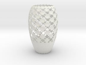 vase1028 in White Natural Versatile Plastic
