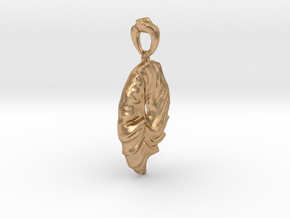 Water magic pendant  in Natural Bronze: d3