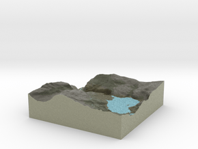 Terrafab generated model Tue Nov 19 2013 15:47:01  in Full Color Sandstone
