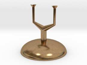 Small Display Stand in Natural Brass